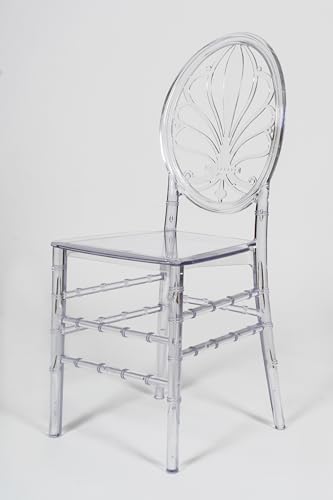 Biscottini Stühle aus transparentem Polycarbonat – Küchenstuhl stapelbar 40 x 39 x 91 cm – Stuhl aus Kunststoff, elegantes Design, Hochzeit, Zeremonien, Veranstaltungen – stapelbare Stühle Esszimmer von Biscottini