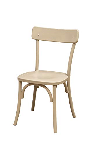 Biscottini Stuhl holz 88x55x48 cm | Stuhl weiß holz | Küchenstühle Eschenholz | Holzstuhl esszimmer | Stühle esszimmer mit thonet geflecht von Biscottini