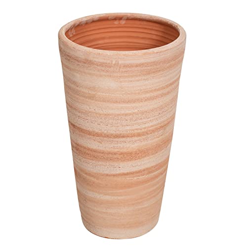 Biscottini Terracotta Blumentopf 36 x 36 x 61 cm | Kleiner Blumentopf für den Außenbereich Made in Italy | Blumentöpfe für den Außenbereich aus Terrakotta von Biscottini