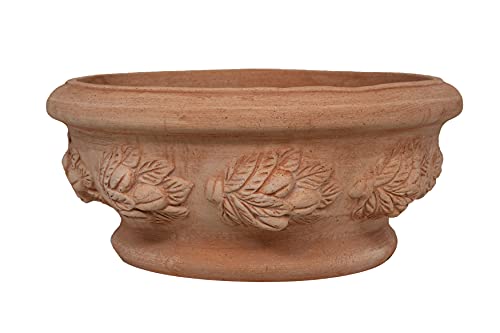 Biscottini Terrakotta töpfe 40x40x19 cm | Pflanzentopf Gross Made in Italy | Terracotta blumentopf groß | Terracotta Topf für den Garten von Biscottini
