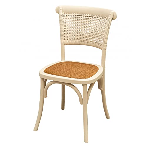 Biscottini Thonet Stuhl, Eschenholz, Weiß, Media von Biscottini