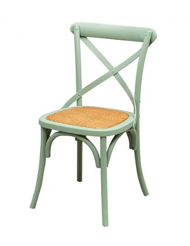 Biscottini Thonet Stuhl, Eschenholz, grün, Media von Biscottini