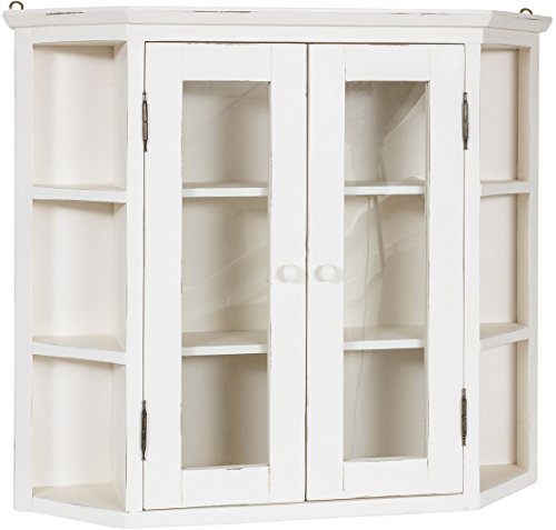 Biscottini Vitrine, Weiß, 86X21X75 von Biscottini