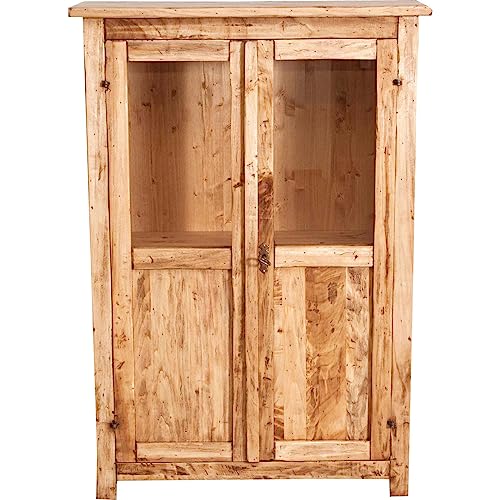 Biscottini Vitrine für Wohnzimmer aus Holz, 68 x 25 x 98 cm, Barschrank für Liköre, Küchenmöbel und Wohnzimmermöbel, 68X25X98 von Biscottini