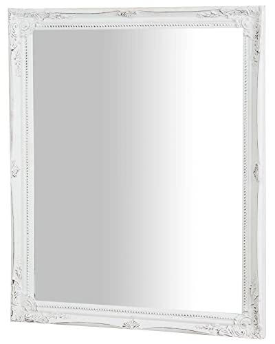 Biscottini Wandspiegel 47x4x57 cm vertikal/horizontal - Spiegel antikiertem weißem Finish - Ganzkörperspiegel weiß - Badspiegel barock Biscottini Wandspiegel 47x4x57 cm vertikal/horizontal - Spiegel antikiertem weißem Finish - Ganzkörperspiegel weiß - Badspiegel barock von Biscottini