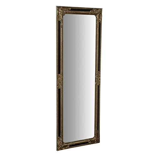 Biscottini Wandspiegel L51XPR5XH141 schwarz – Spiegel Dekoration Zuhause – Schlafzimmer-Spiegel – Badezimmerspiegel – Wohnkultur von Biscottini