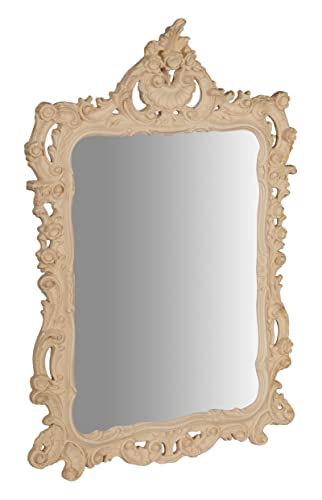 Biscottini - Wandspiegel aus Holz mit ungeschliffenem Finish L70 x T 8 x H106 - Spiegel mit Vintage-Rahmen - Made in Italy Biscottini - Wandspiegel aus Holz mit ungeschliffenem Finish L70 x T 8 x H106 - Spiegel mit Vintage-Rahmen - Made in Italy von Biscottini