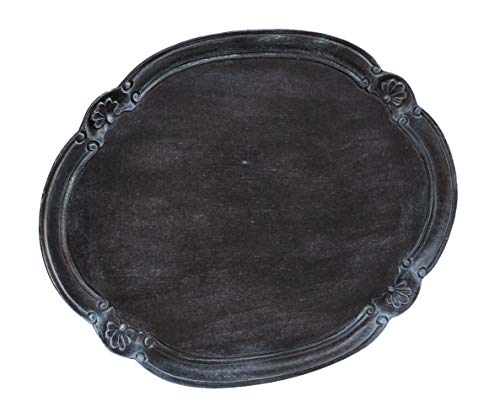 Keks-Tablett aus Holz, schwarze Oberfläche von Biscottini