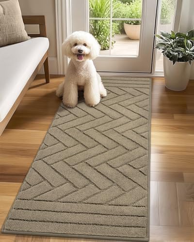 Biscpro Schmutzfangmatte Innen Lang 60x150cm,Waschbarer rutschfeste Fußmatte Wasserabsorbierenden Sauberlaufmatte Teppich Läufer Flur,Fussmatte für Hund,Eingang,Flur,Küchen-Helles Taupe Biscpro Schmutzfangmatte Innen Lang 60x150cm,Waschbarer rutschfeste Fußmatte Wasserabsorbierenden Sauberlaufmatte Teppich Läufer Flur,Fussmatte für Hund,Eingang,Flur,Küchen-Helles Taupe von Biscpro