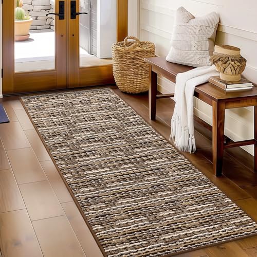 Biscpro Fußmatte 60x180cm Boho Teppich Schmutzfangmatte Innen Waschbar Rutschfester Fussmatte Eingangsmatte Carpet für Eingangsbereich,Haustür,Patio,Flur,Garten,Porch-Braun Biscpro Fußmatte 60x180cm Boho Teppich Schmutzfangmatte Innen Waschbar Rutschfester Fussmatte Eingangsmatte Carpet für Eingangsbereich,Haustür,Patio,Flur,Garten,Porch-Braun von Biscpro