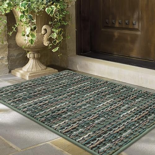 Biscpro Fußmatte 60x90cm Schmutzfangmatte Innen,rutschfeste Waschbar Fussmatte,Sauberlaufmatte Teppich Floor Mat für Eingangsbereich,Haustür,Patio,Flur,Garten,Porch von Biscpro