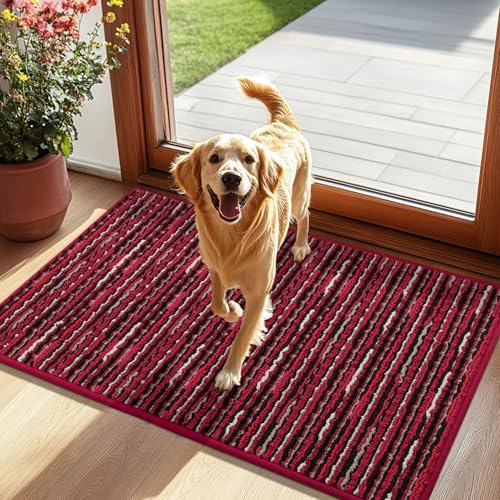 Biscpro Fußmatte 60x90cm Schmutzfangmatte Innen,rutschfeste Waschbar Fussmatte,Sauberlaufmatte Teppich Floor Mat für Eingangsbereich,Haustür,Patio,Flur,Garten,Porch von Biscpro