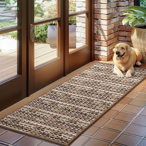 Biscpro Fußmatte Schmutzfangmatte Innen,rutschfeste Waschbar Fussmatte,Sauberlaufmatte Teppich Floor Mat für Eingangsbereich,Haustür,Patio,Flur,Balkon,Porch-50x120cm von Biscpro