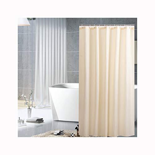 Bishilin Anti Schimmel Duschvorhang Waschbar 120x200 Beige Bad Vorhang für Badezimmer Polyester-Stoff von Bishilin