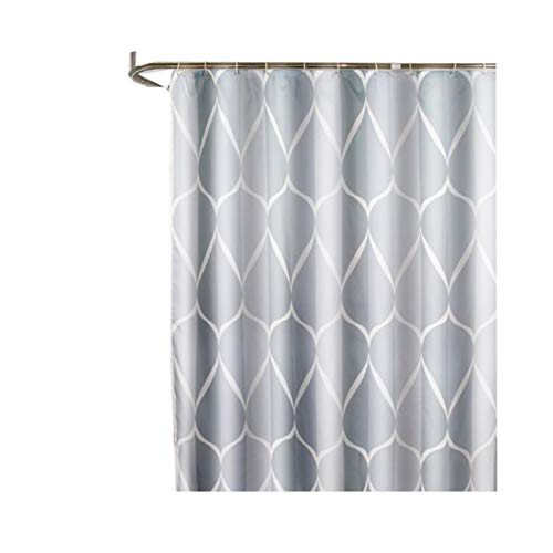 Bishilin Duschvorhang Polyester 100X180, Bad Vorhang für Badezimmer Duschvorhang Muster Lang Duschvorhang Wasserdicht von Bishilin