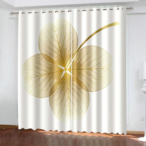 Bishilin Gardinen mit Ösen Verdunkelnd 214x244CM, Verdunklungsvorhänge mit Motiv Ahornblätter Vorhänge Blickdicht 2er Set Wohnzimmer Schlafzimmer Bishilin Gardinen mit Ösen Verdunkelnd 214x244CM, Verdunklungsvorhänge mit Motiv Ahornblätter Vorhänge Blickdicht 2er Set Wohnzimmer Schlafzimmer von Bishilin