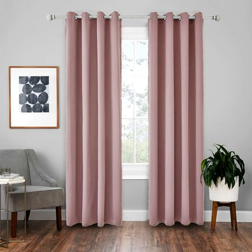 Bishilin Vorhänge Verdunkelnd Rosa, Gardinen Blickdicht 2er Set mit Ösen 100x270CM Modern Einfarbig Verdunklungsvorhänge Wohnzimmer Jugendzimmer Kinderzimmer Bishilin Vorhänge Verdunkelnd Rosa, Gardinen Blickdicht 2er Set mit Ösen 100x270CM Modern Einfarbig Verdunklungsvorhänge Wohnzimmer Jugendzimmer Kinderzimmer von Bishilin