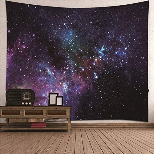 Bishilin Wandteppich Psychedelic, Tapisserie Hippie aus Polyester 240x220CM Wandbehang Outdoor Galaxy Thema Nacht Himmel Tapisserie Tuch Polyester von Bishilin