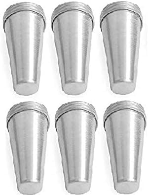 BishtHub Aluminium Eisform Ice Pop Formen Popsicles Form Küchenartikel Eisform Kulfi Mold Kulfi Maker - 6er Set 80ml von BishtHub