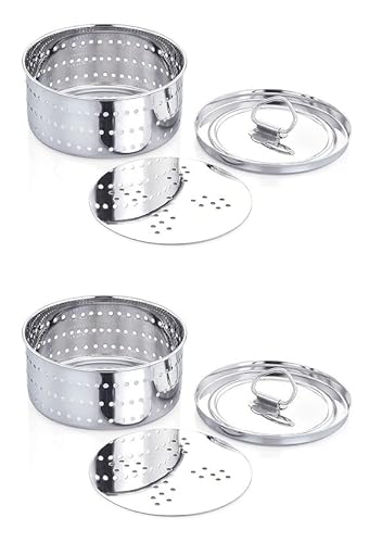 BishtHub Edelstahl Paneer Maker Form Beize Paneer Mold Maker Presse Runde Form Küchenwerkzeug - 350 ml (2 Stück) von BishtHub