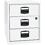 Bisley Home Mobiler Beistellschrank PFA Home 3 Schubladen Verkehrsweiß 413 x 400 x 528 mm von Bisley Home