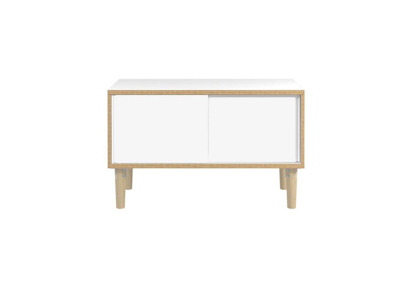 Bisley Sideboard Home, W696 plywood/verkehrsweiß von Bisley