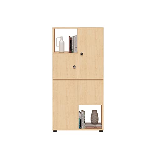 Bisley Home Kubbi Stauraumlösung, Holz, 014 ahorn, 1640 x 800 x 436 mm von Bisley Home