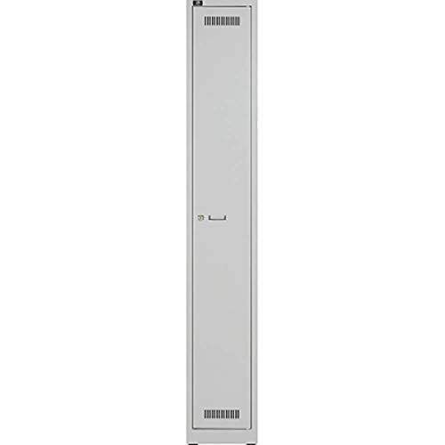 Bisley LIGHT Garderobenschrank 1 Abteil 300, Metall, 245 Lichtgrau, 50 x 30 x 185 cm von BISLEY