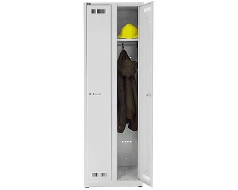 Bisley Light Garderobenschrank Garderobenschrank 2 Abteile lichtgrau von Bisley Light