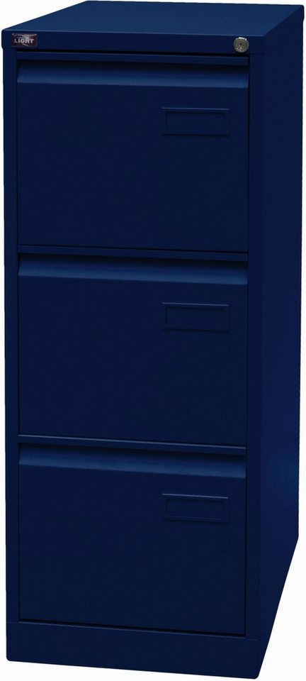 Bisley Hängeschuhschrank Hängeregistraturschrank Light 3 Schübe 1-bahnig oxfordblau. von Bisley