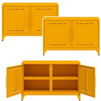 AKTION: 3 BISLEY Sideboards Fern Cabby, FERCAB642P3 gelb 114,0 x 40,0 x 72,5 cm von Bisley