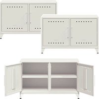 AKTION: 3 BISLEY Sideboards Fern Cabby, FERCAB696P3 verkehrsweiß 114,0 x 40,0 x 72,5 cm von Bisley