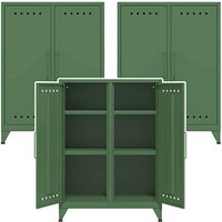 AKTION: 3 BISLEY Sideboards Fern Middle, FERMID623P3 olivgrün 80,0 x 40,0 x 110,0 cm von Bisley