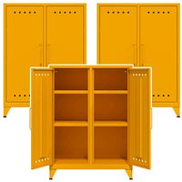 AKTION: 3 BISLEY Sideboards Fern Middle, FERMID642P3 gelb 80,0 x 40,0 x 110,0 cm von Bisley