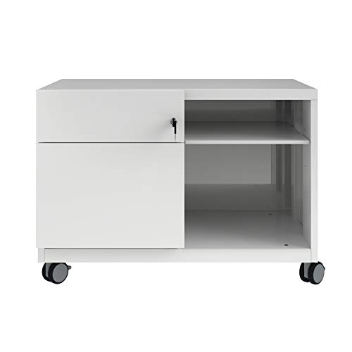 BISLEY Note Caddy, Schubladen Links, B 800 mm, Farbe: verkehrsweiß BISLEY Note Caddy, Schubladen Links, B 800 mm, Farbe: verkehrsweiß von BISLEY