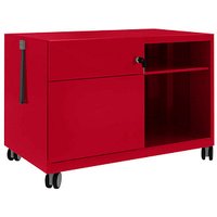 BISLEY Note™ Caddy Rollcontainer kardinalrot 2 Auszüge 80,0 x 49,0 x 56,3 cm von Bisley