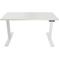 BISLEY Schreibtisch E-WonderTech, elektrisch höhenverstellbar, 160 x 80 cm, weiß, weiß von Bisley