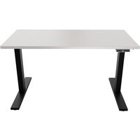 BISLEY Schreibtisch E-WonderTech, elektrisch höhenverstellbar, 180 x 80 cm, schwarz, grau von Bisley