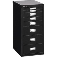 BISLEY MultiDrawer™ L298 Schubladenschrank schwarz 8 Schubladen 27,8 x 38,0 x 59,0 cm von Bisley