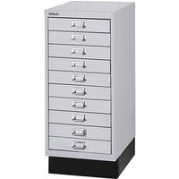 BISLEY MultiDrawer™ L2910S Schubladenschrank silber 10 Schubladen 27,8 x 38,0 x 67,0 cm von Bisley