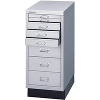 BISLEY MultiDrawer™ L298S Schubladenschrank silber 8 Schubladen 27,8 x 38,0 x 67,0 cm von Bisley