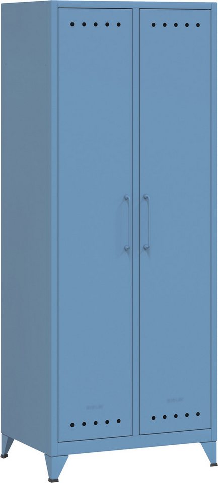 Bisley Aktenschrank Fern Maxi Kleiderschrank in Blau - Maße: H 180 x B 70 x T 51 cm von Bisley