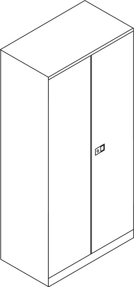 Bisley Aktenschrank Flügeltürenschrank Universal aus Stahl 5 Ordnerhöhen mit 4 Fachböden l Bisley Aktenschrank Flügeltürenschrank Universal aus Stahl 5 Ordnerhöhen mit 4 Fachböden l von Bisley