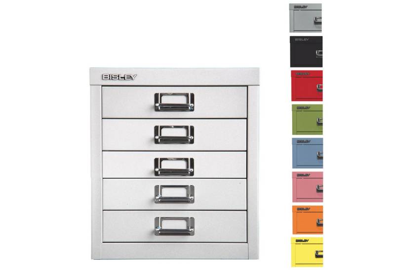 Bisley Aktenschrank MultiDrawer Schubladenschrank in Anthrazitgrau - Maße: H 33 x B 28 x T 38 cm von Bisley