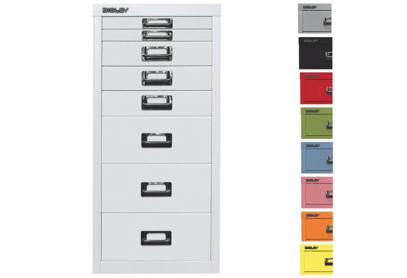 Bisley Aktenschrank MultiDrawer Schubladenschrank in Anthrazitgrau - Maße: H 59 x B 28 x T 38 cm von Bisley