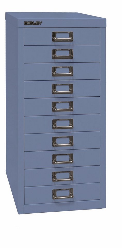 Bisley Aktenschrank MultiDrawer Schubladenschrank in Blau - Maße: H 59 x B 28 x T 38 cm von Bisley