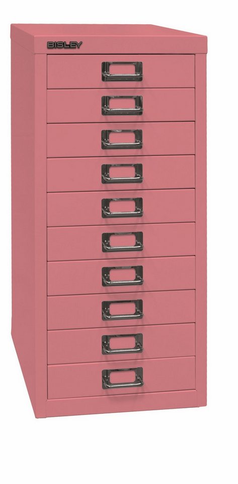 Bisley Aktenschrank MultiDrawer Schubladenschrank in Pink - Maße: H 59 x B 28 x T 38 cm von Bisley