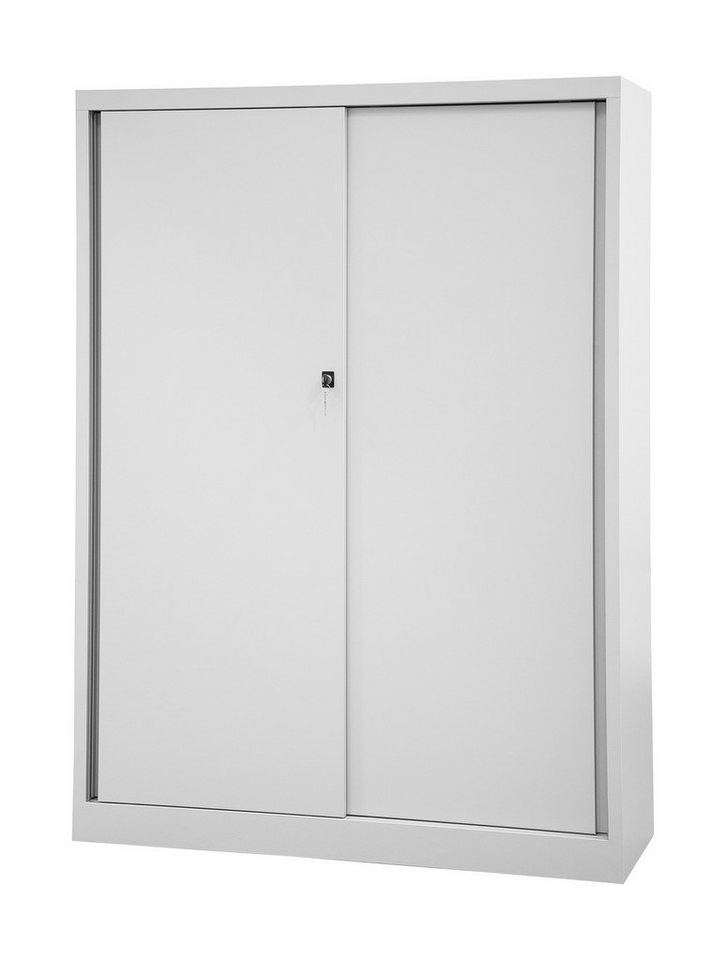 Bisley Aktenschrank Schiebetürenschrank ECO in - Maße: H 164 x B 120 x T 43 cm von Bisley