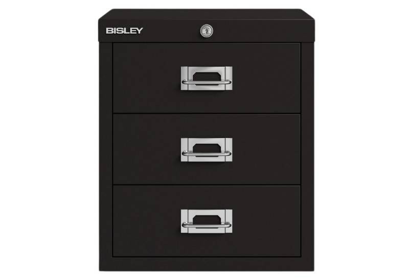 Bisley Aktenschrank Schubladenschrank Eco mit Schloss in - Maße: H 33 x B 28 x T 41 cm von Bisley