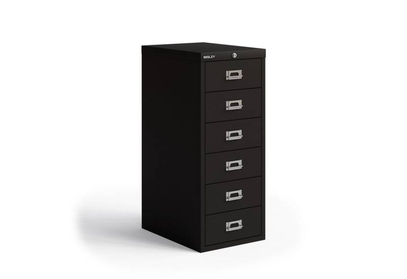Bisley Aktenschrank Schubladenschrank Eco mit Schloss in - Maße: H 59 x B 28 x T 41 cm von Bisley